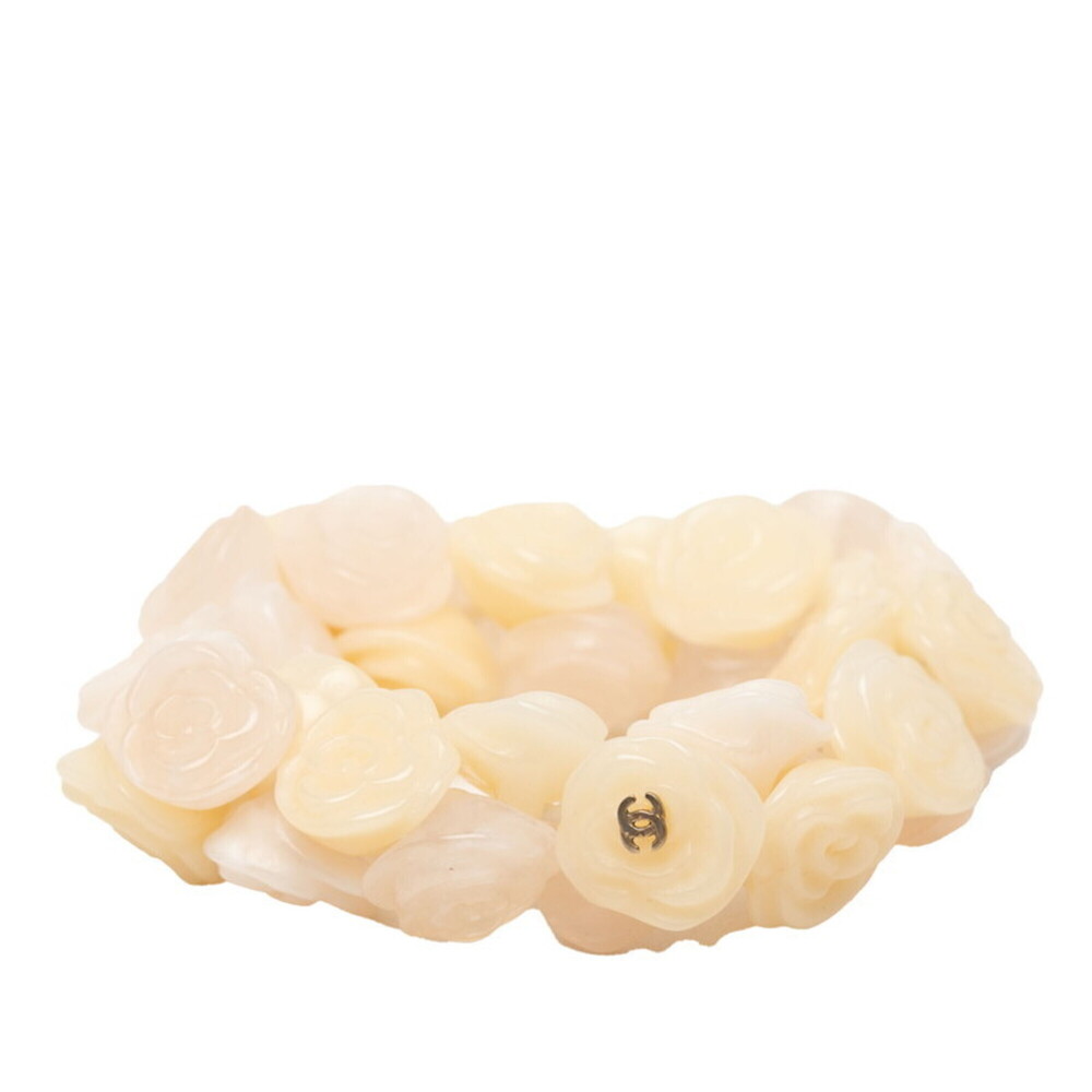 CHANEL Pink Logo Charm Bracelet